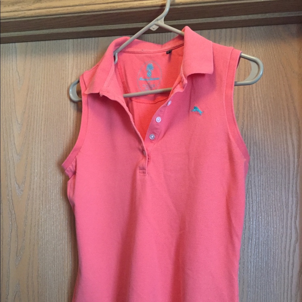 Tommy Bahama Women’s Sleeveless Coral Polo Shirt